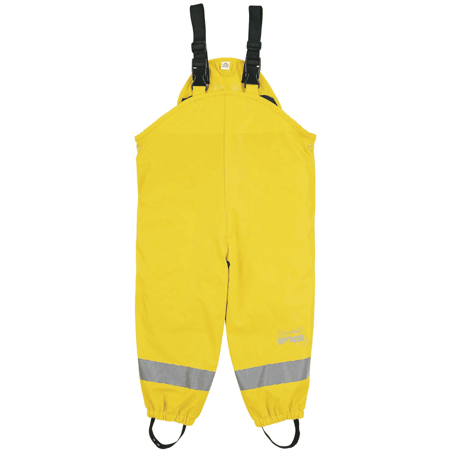 Sterntaler kalhoty do deště lemované žlutou barvou 