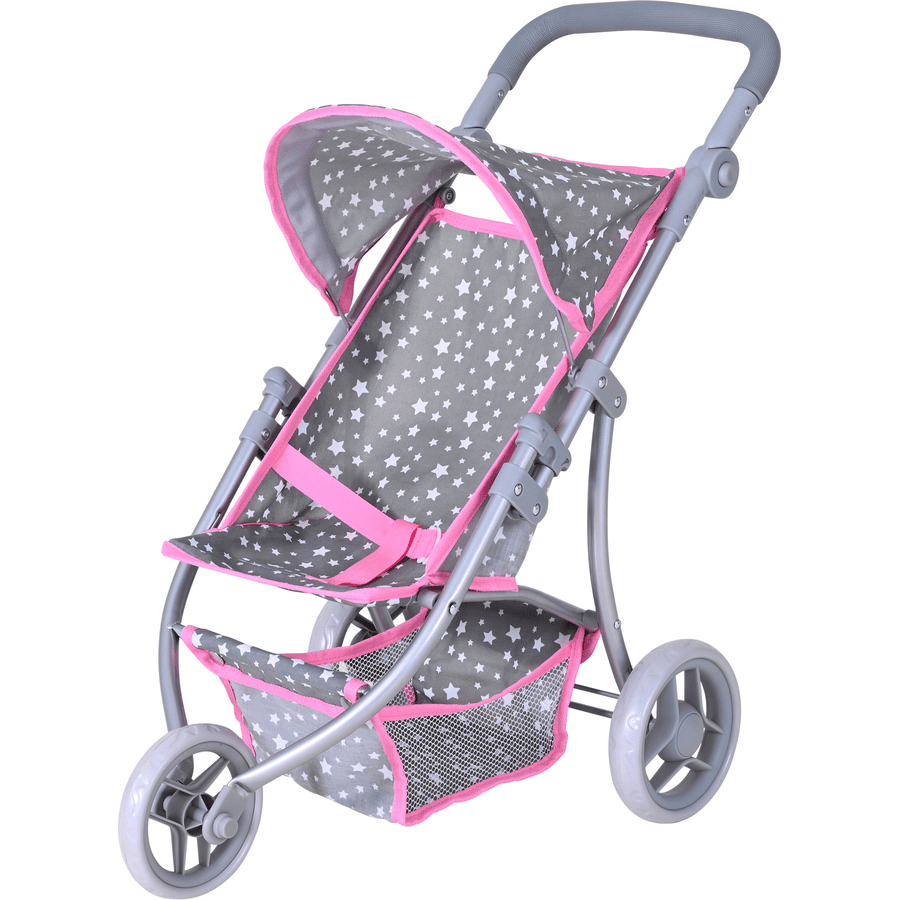 knorr® legetøj Jogger Lio dukkevogn - Star grey