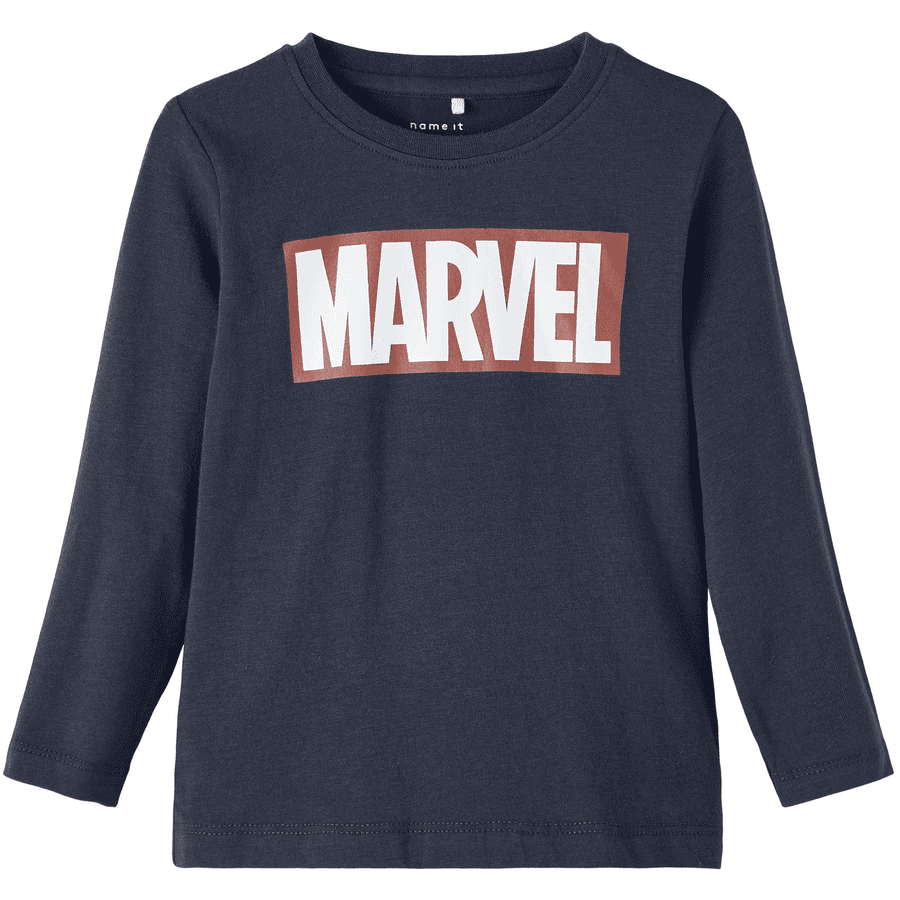 name it Shirt met lange mouwen Marvel Nmmnilas Dark Sapphire