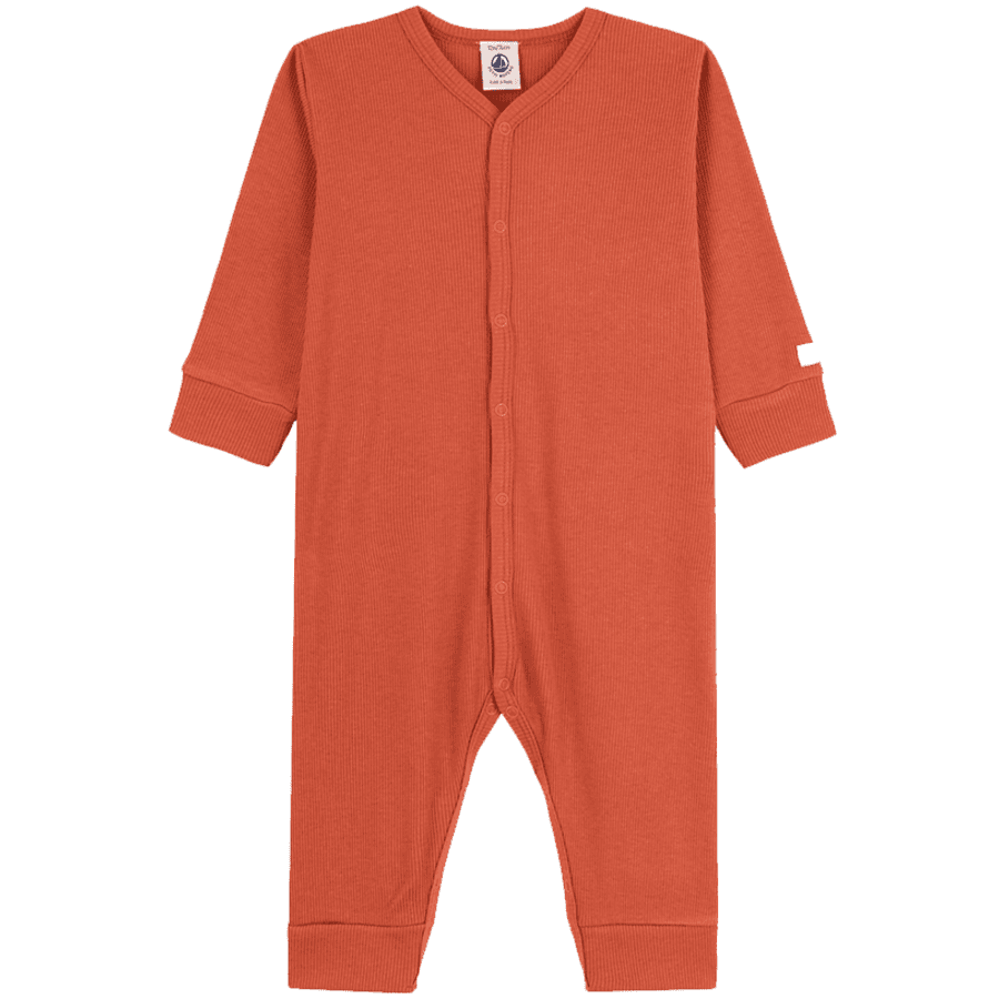 Petit Bateau Pyjama dors-bien bébé sans pied coton lyocel rose brandy