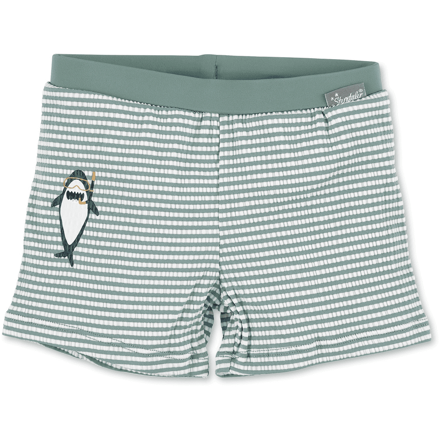 Sterntaler Koupel shorts Žralok tmavě zelený 