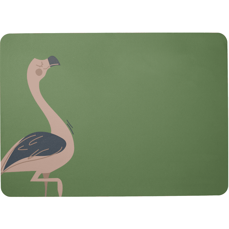 ASA Selection Dækkeserviet Fiona Flamingo grøn