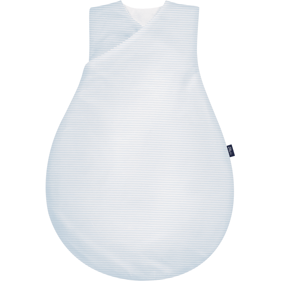 Alvi ® Mata do przewijania niemowląt płaska tkanina light niebieska striped 