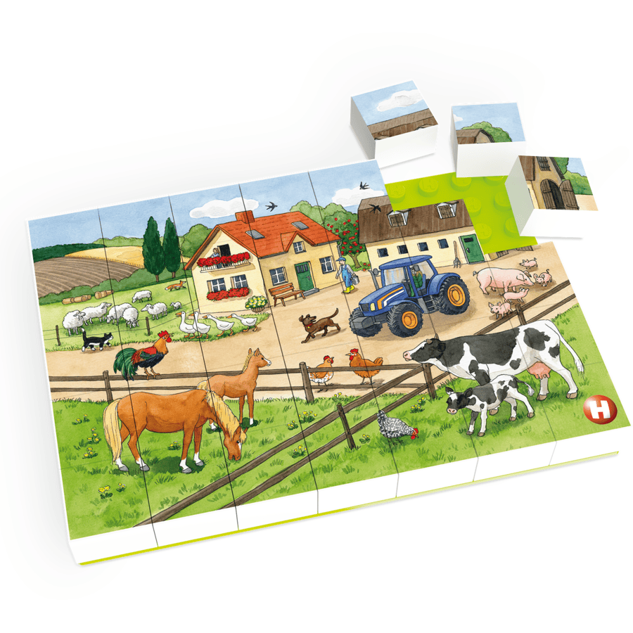 HUBELINO ® La vida en la granja puzzle (35 piezas)