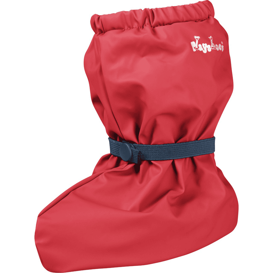 Playshoes  Regen Footies met Fleece Voering rood