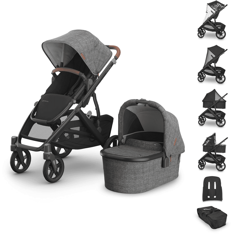 UPPAbaby Kinderwagen Vista V3 Greyson Charcoal Melange