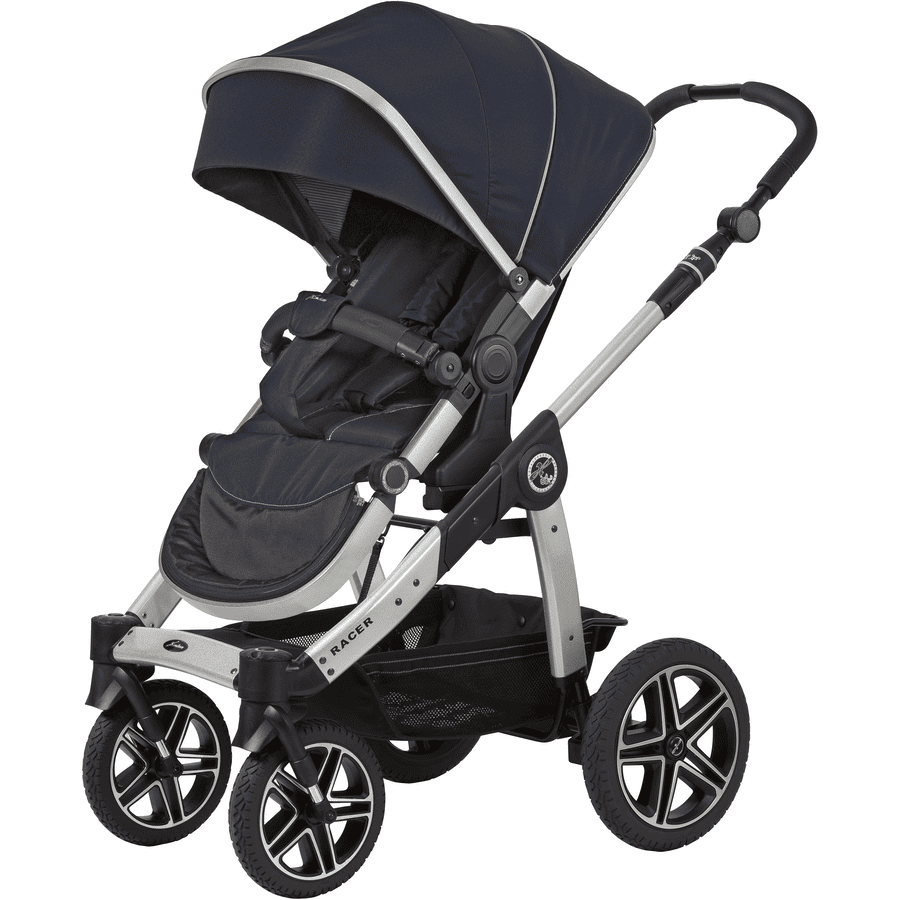 Hartan Kinderwagen Racer GTX mit Handbremse seaside (207) Gestellfarbe silber