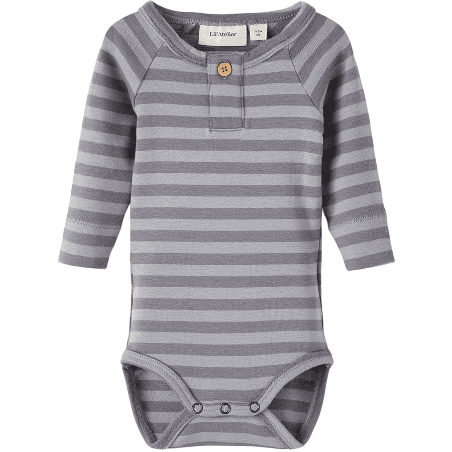 Lil'Atelier Lange Mouw Bodysuit Nbmgeo Monument 