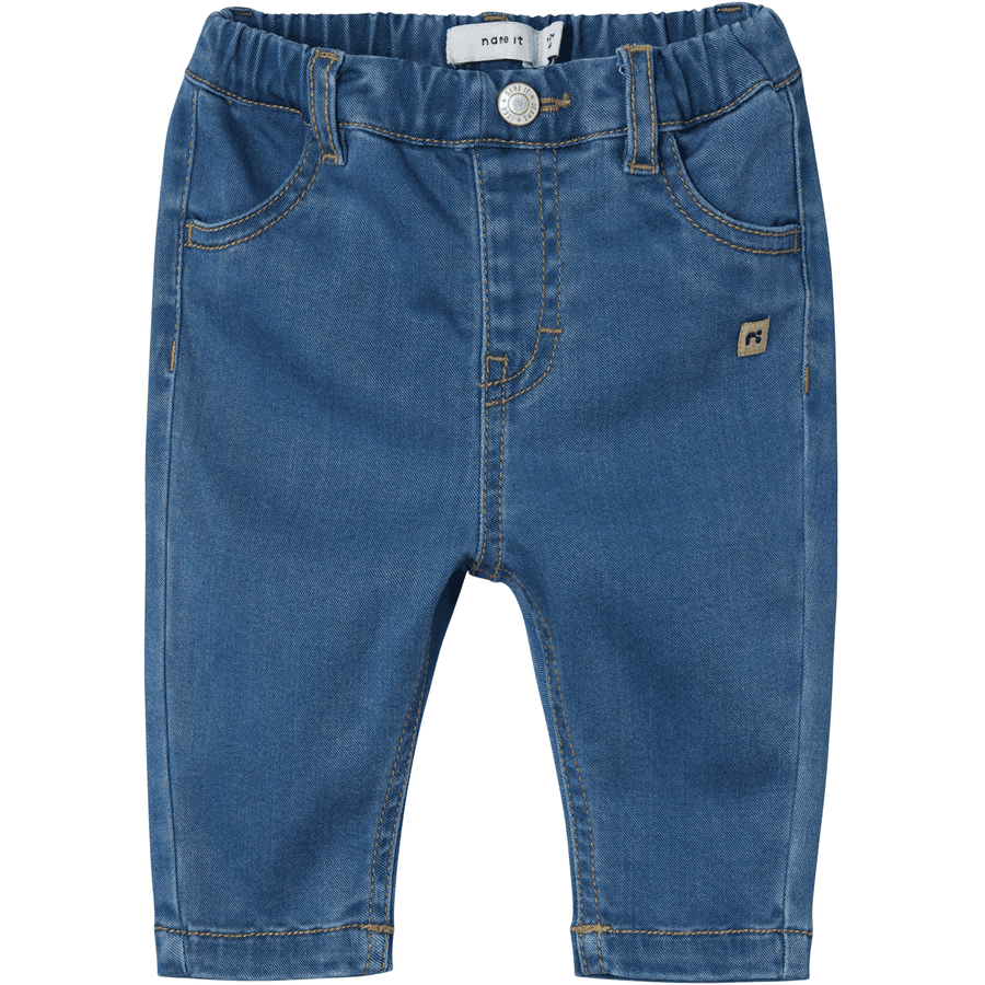 name it Medium Taps toelopende jeans Nbmben Donkerblauw Denim