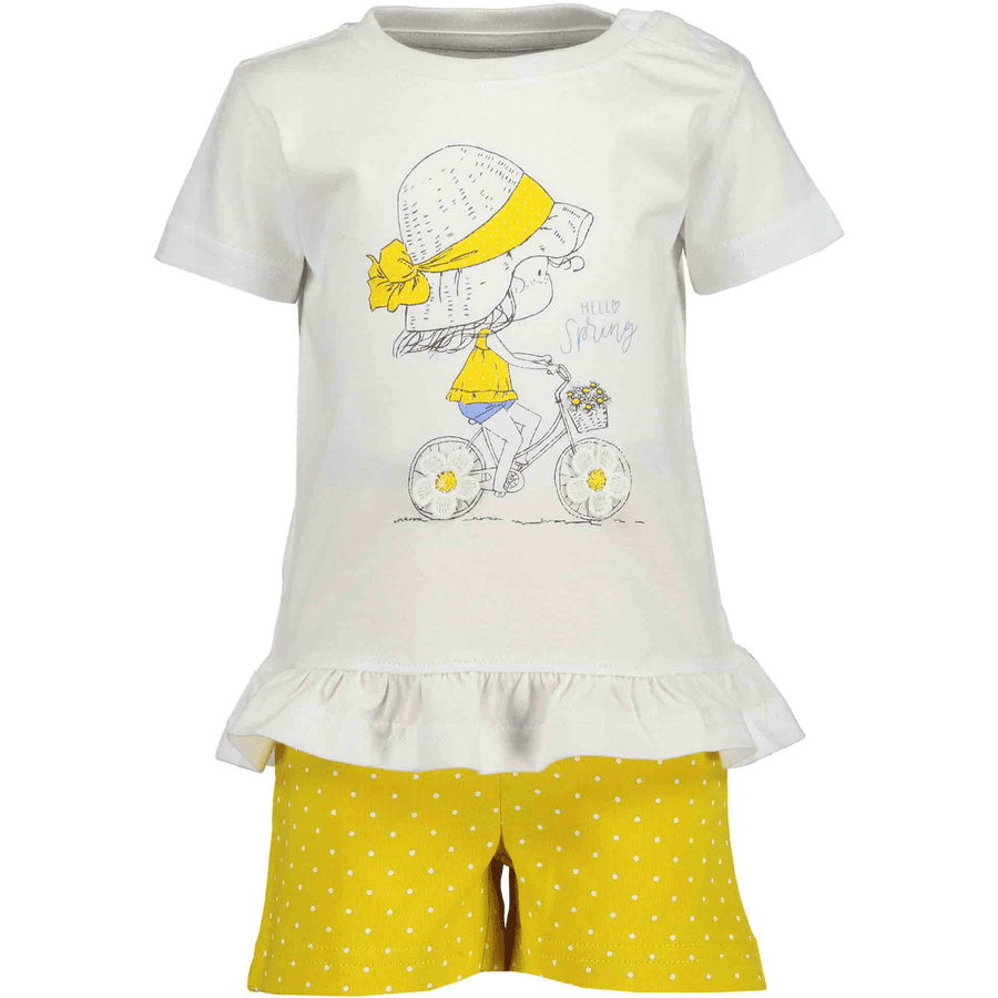 BLUE SEVEN  Girls Lot de 2 T-Shirt + Shorts blanc