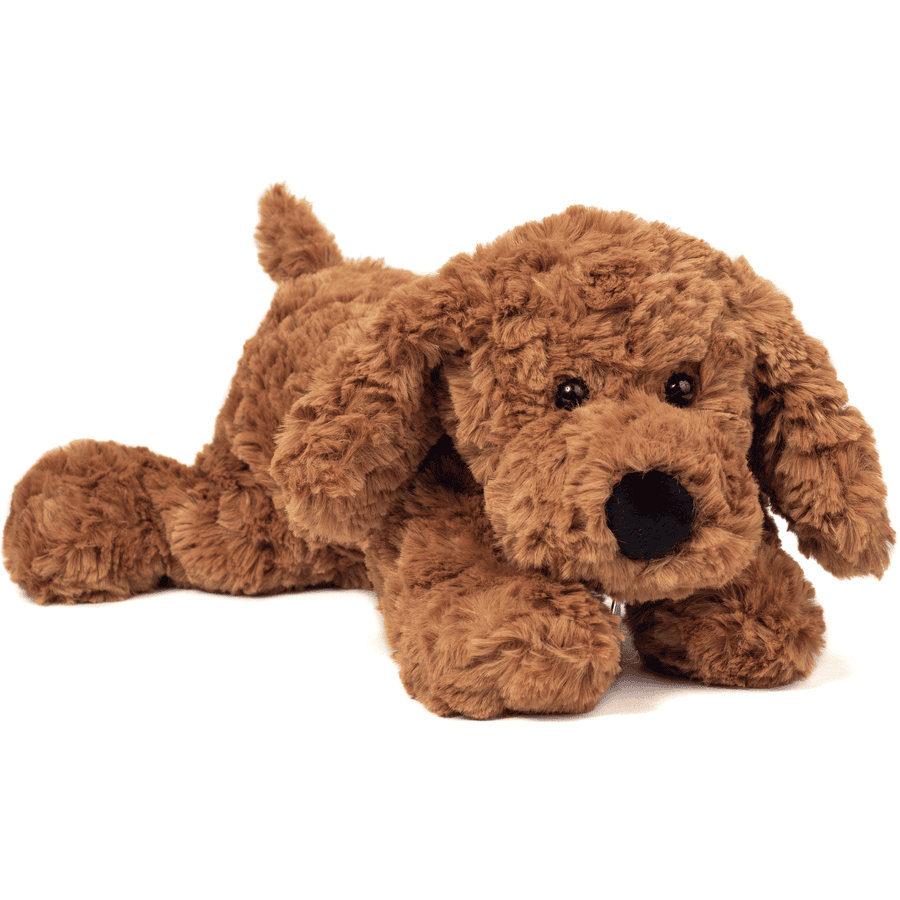Teddy HERMANN® Peluche chien articulé brun, 28 cm