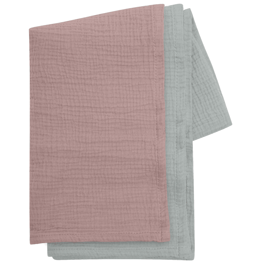 kindsgard himsky muslin filt 2-pack rosa/mint