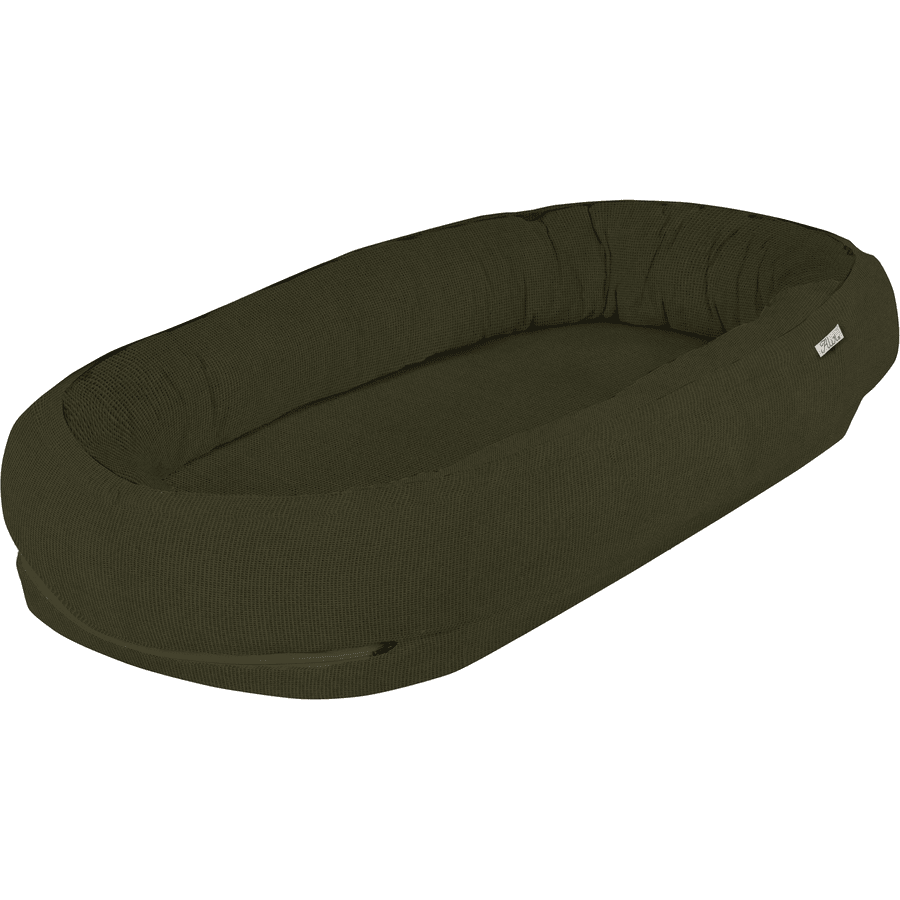 Alvi® Schlummernestchen Waffle piqué Khaki