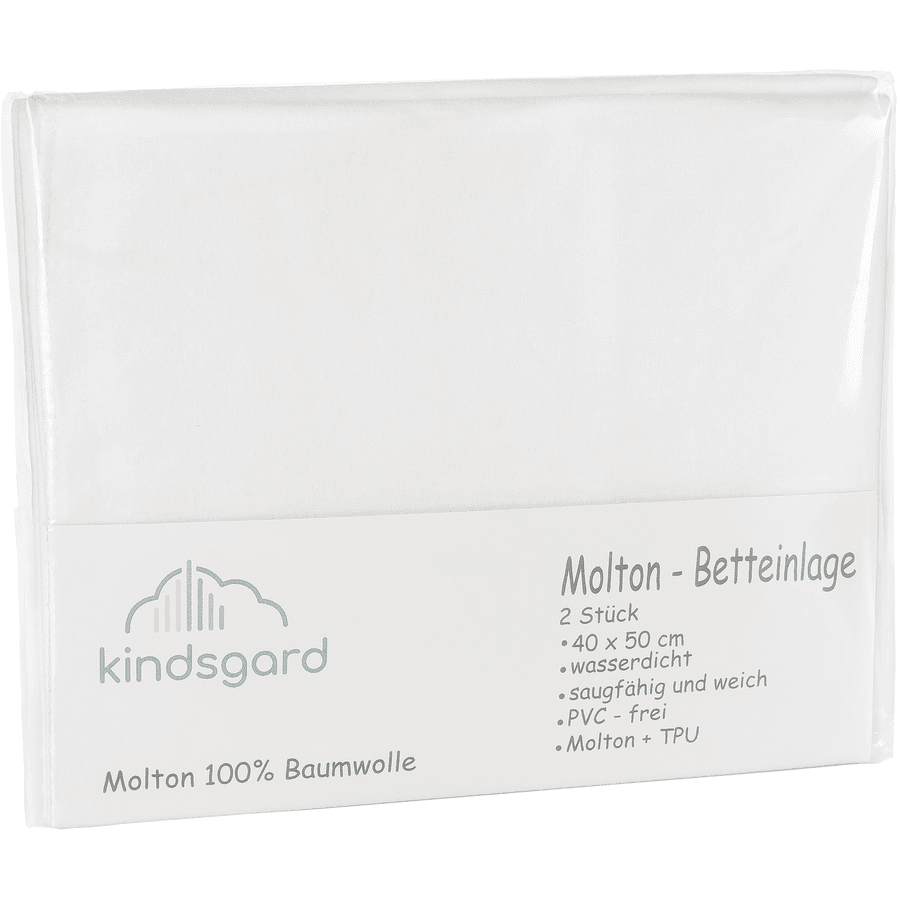 kindsgard Senge underlag 2-pakning 40 x 50 cm hvit
