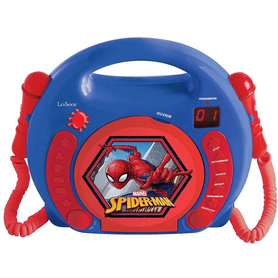 LEXIBOOK Spider en CD-spelare med två mikrofoner
