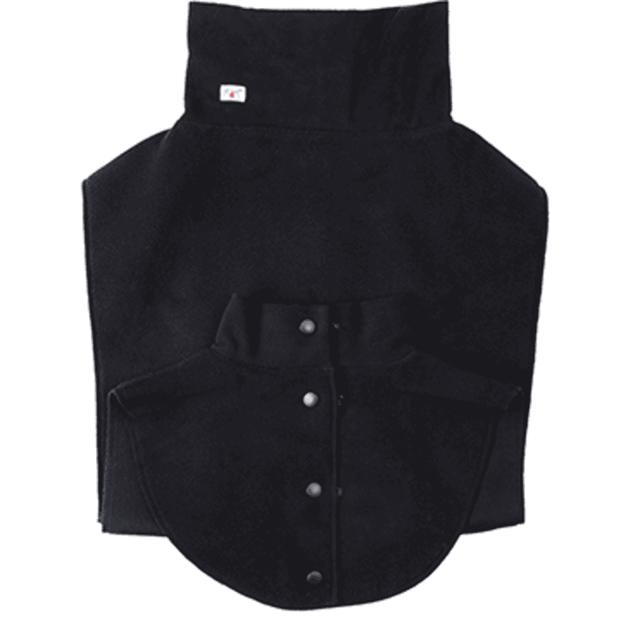 MaM® Shawl Collar Double Dickey Fleece, Black 