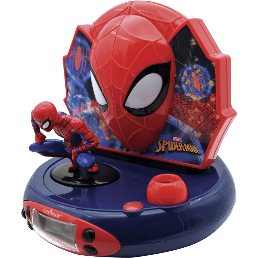 LEXIBOOK Réveil Spider-Man 3D avec projection de sons