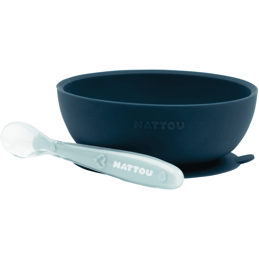 Nattou Esslern Set 2 teilig blau/hellblau