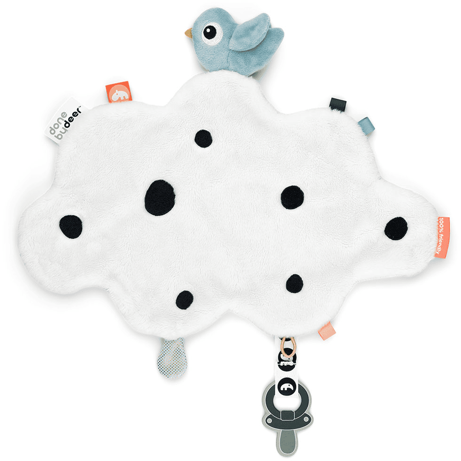 Done by Deer ™ Panno per le coccole del bambino Happy Clouds Blu