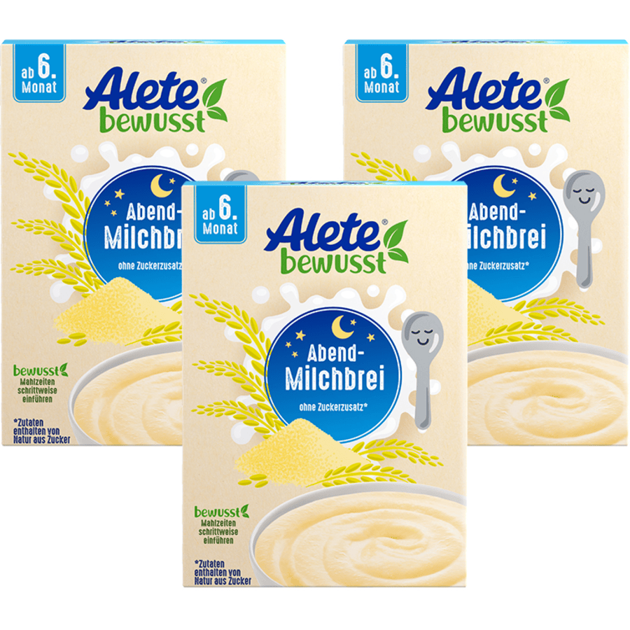 Alete Abend-Milchbrei 3 x 400 g ab dem 6. Monat