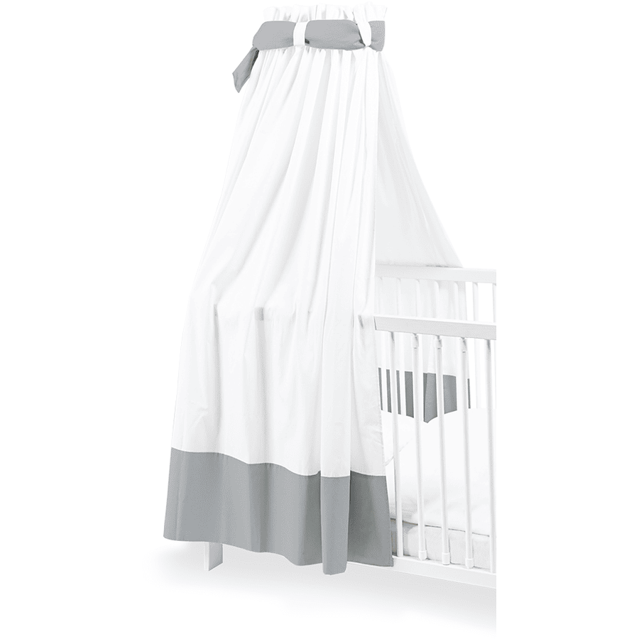 Pinolino Himmel für Kinderbetten weiß / grau