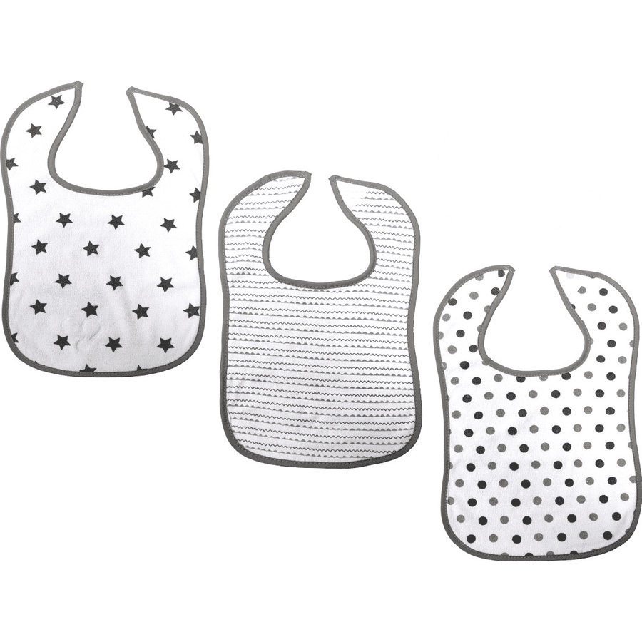 HÜTTE & CO klittenband 3-pack sterren/stippen/spikes