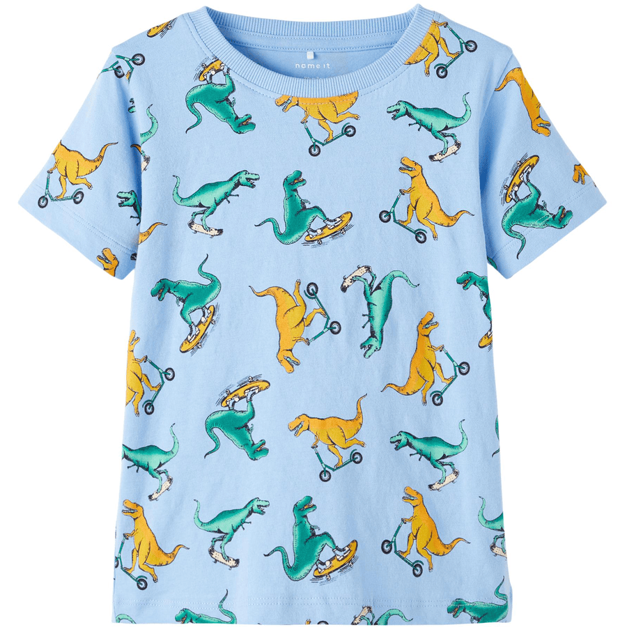 name it T-shirt Nmmbis Vista Blauw