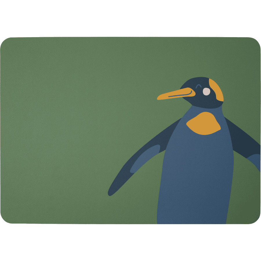ASA Selection Bordskåner Pingvin Pepe grønn