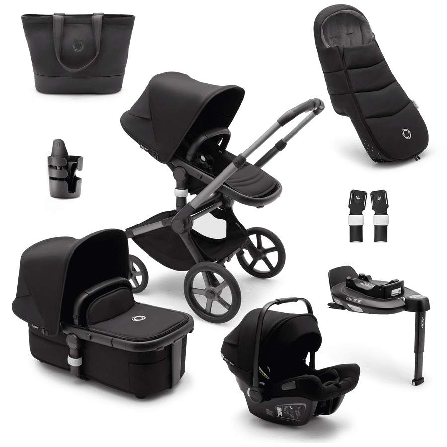 bugaboo Kinderwagen Fox 5 Starterset Graphite/Midnight Black