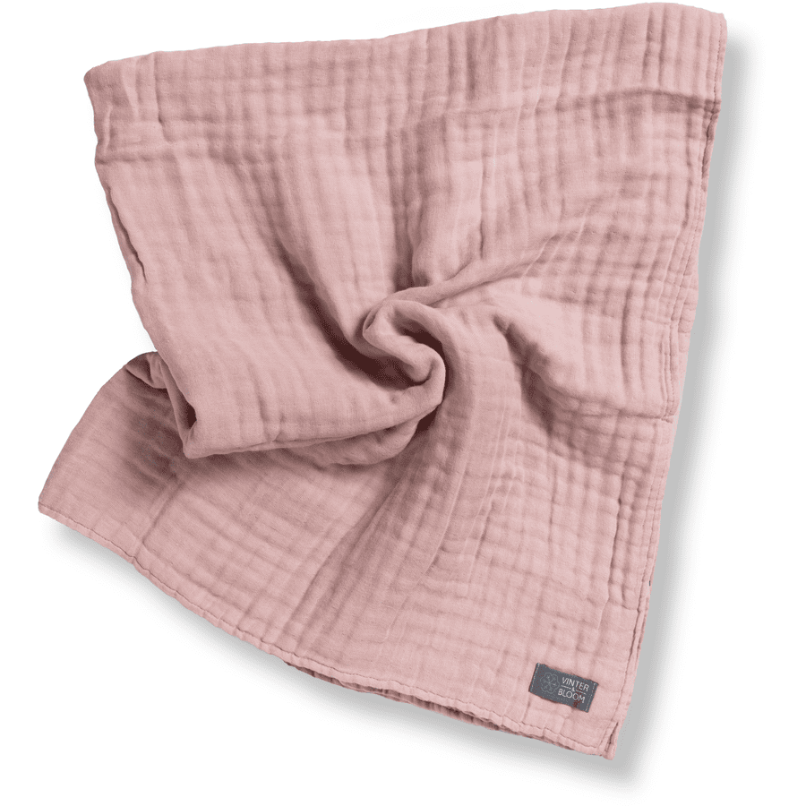 VINTER& BLOOM  Coperta di coccole a strati in mussola Silver Rose