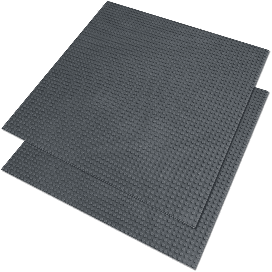 Katara Set 2 Tablero de construcción 40x40cm / 50x50 pines gris oscuro