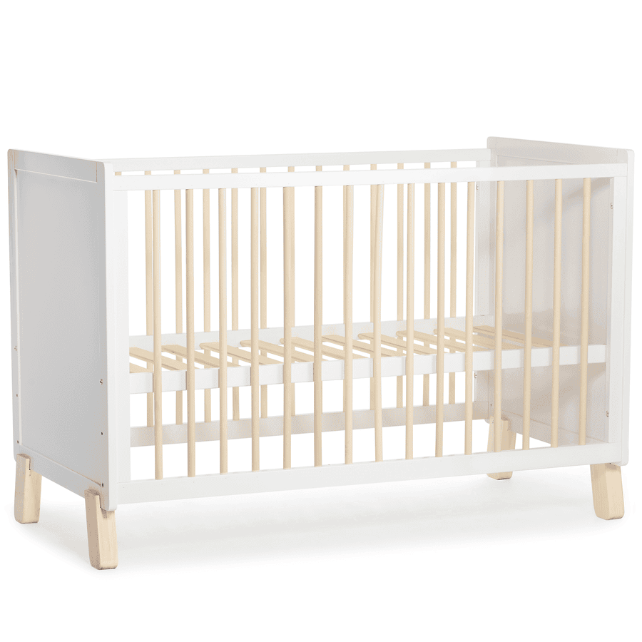 Kinderkraft Lit à barreaux NICO bois blanc 124x66 cm