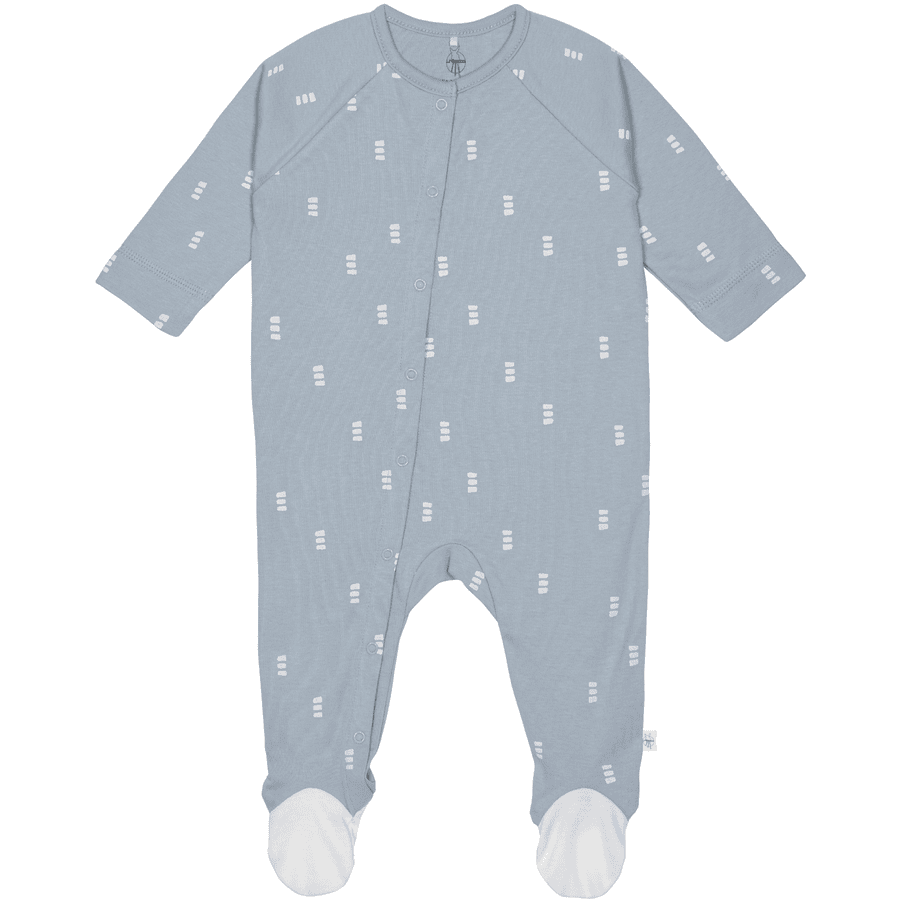 LÄSSIG Pyjama bébé avec pieds Blocks bleu clair