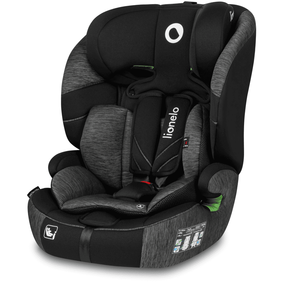 lionelo Seggiolino auto Levi One I-Size Black Grey