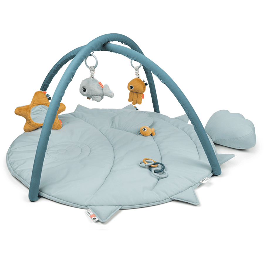 Done by Deer™ Spielbogen mit Krabbeldecke Sea friends - Blau