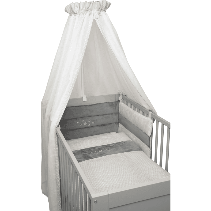 Be Be Be 's Collection Muslin Bed Set 3pcs Star Grey