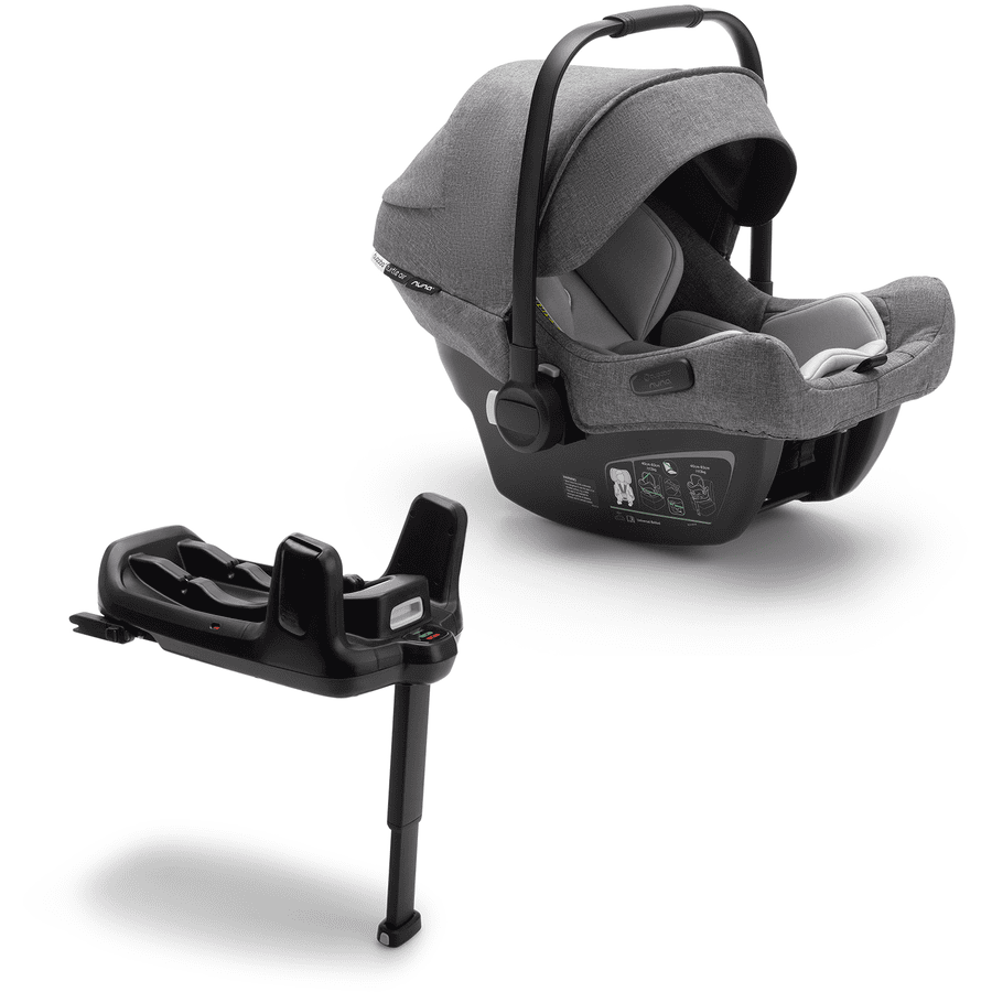 bugaboo Siège auto cosy Turtle Air by Nuna Grey et base Wingbase collection 2023