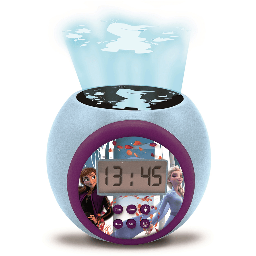 LEXIBOOK Reloj despertador con proyección de la Reina del Hielo