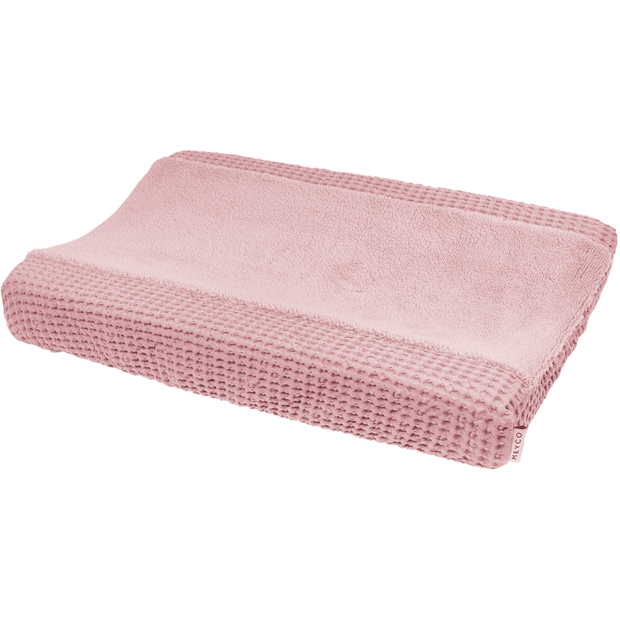 MEYCO Pokrowiec na przewijak Waffle Teddy - Old Pink - 50 x 70 cm