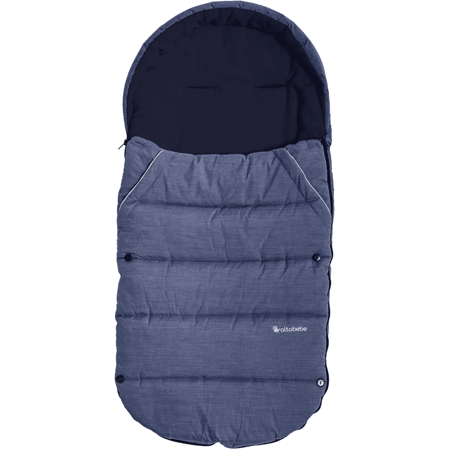 Altabebebe Coprigambe invernale per passeggino Blue-Marine 