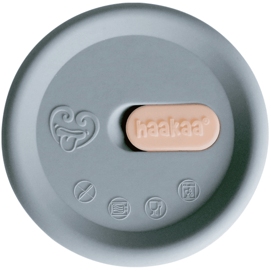 haakaa® Silikondeckel für die Milchpumpe, grau