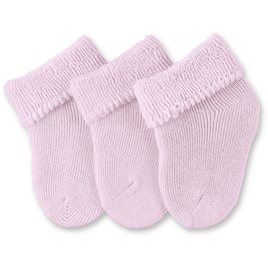 Sterntaler Girl s first socks 3-pack rosa