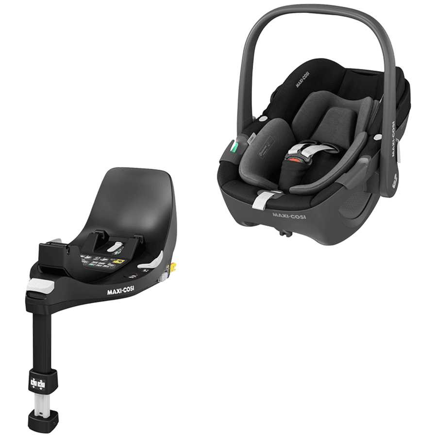 MAXI COSI Pack siège auto cosy Pebble 360 Essential Black, base FamilyFix 360