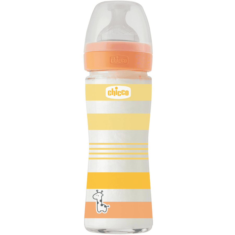 chicco Babyfles well-being 240 ml vanaf 0 maanden in geel