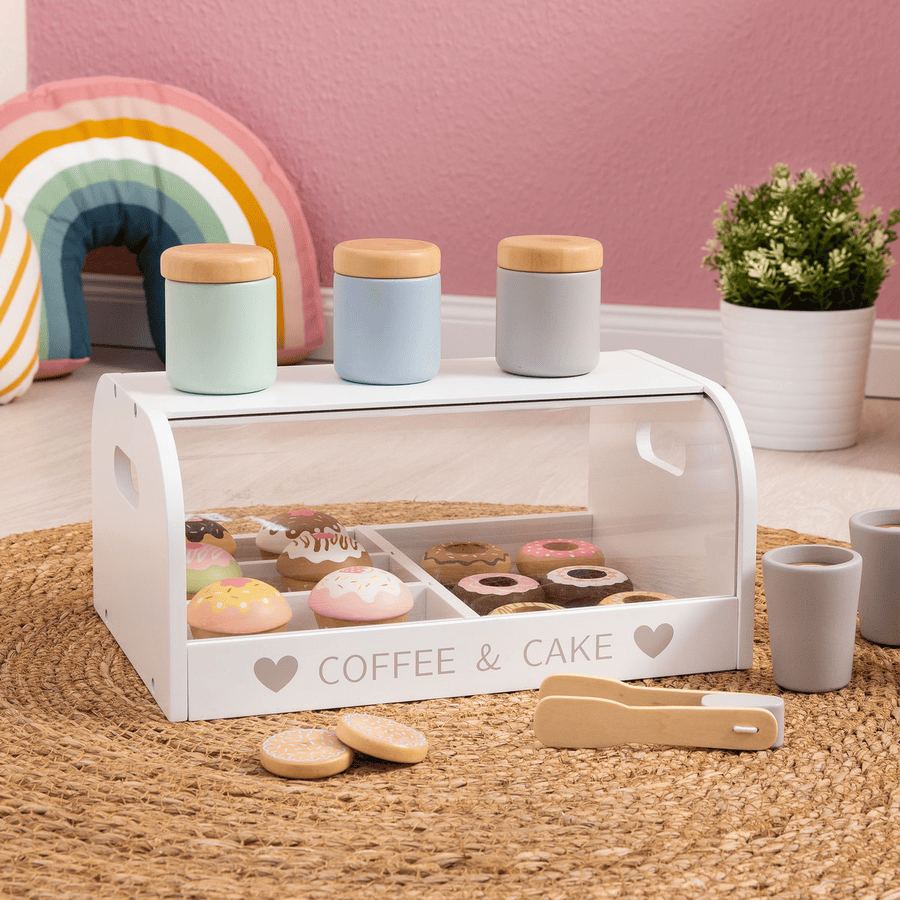 MUSTERKIND® Coffee and Cake Box Vanilla, white/multicolored