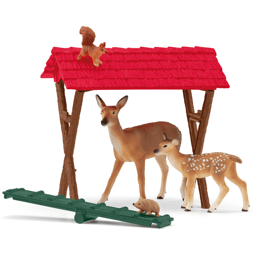 schleich® Figurine cabane des animaux de forêt 42658