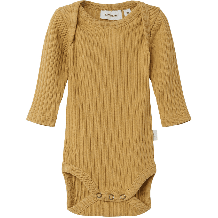 Lil'Atelier Body s dlouhým rukávem Nbnikar Honey Mustard