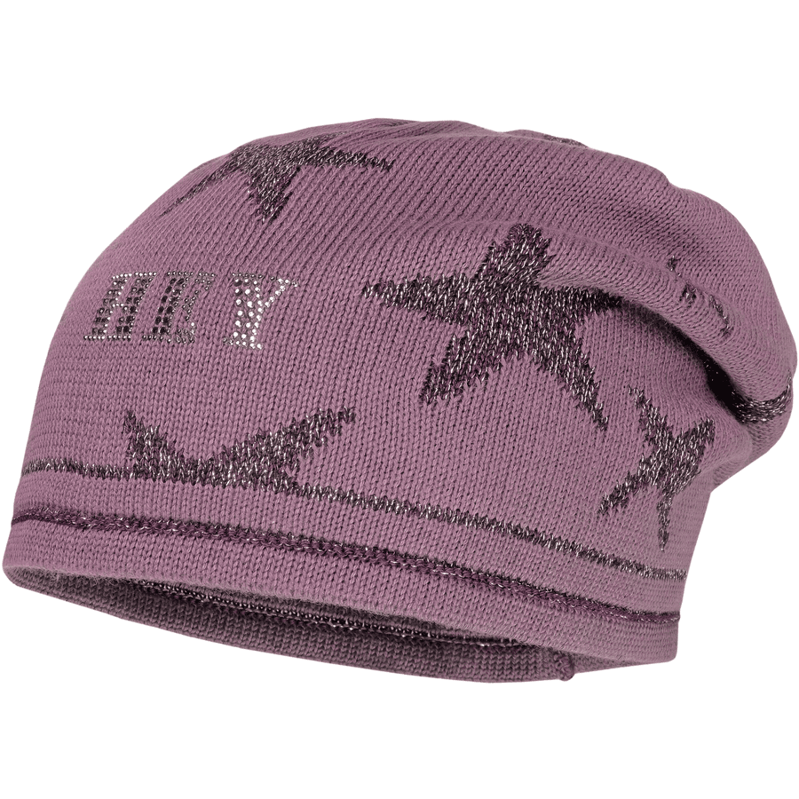 maximo Girl s Beanie Hey black-plum...