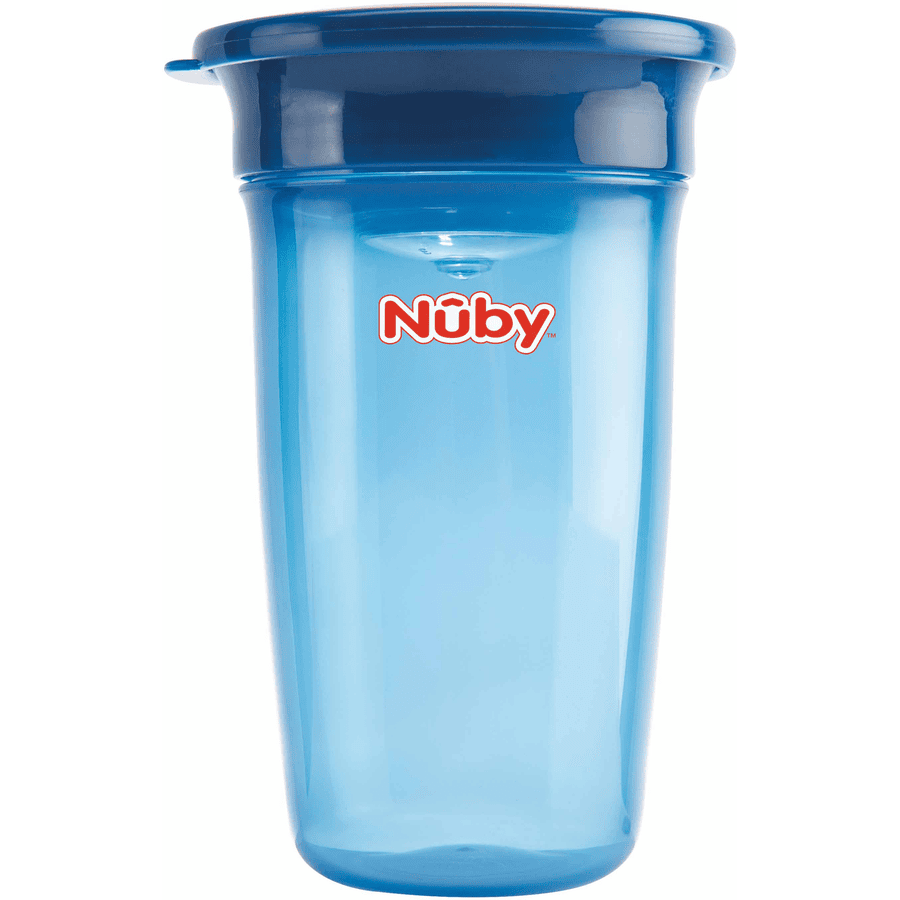 Nûby 360° sippy cup WONDER CUP Basic vanaf 6 maanden 300 ml in blauw