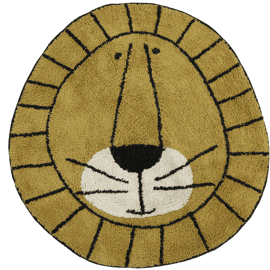 Tapis Petit  Barnmatta Lion ockra Ø 100 cm